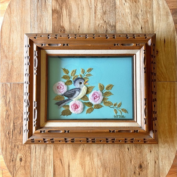 Art Amazing Vintage Framed Embroidered Art Poshmark